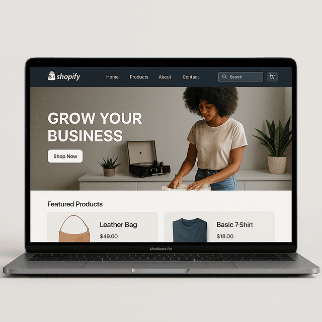 Mockup Tienda Shopify